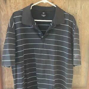 Nike Golf short sleeve navy blue collared business casual shirt mens XXL 2XL